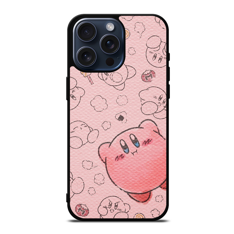 KIRBY DRAW PINK iPhone 15 Pro Max Case Cover KIRBY DRAW PINK iPhone 15 Pro Max Case Cover