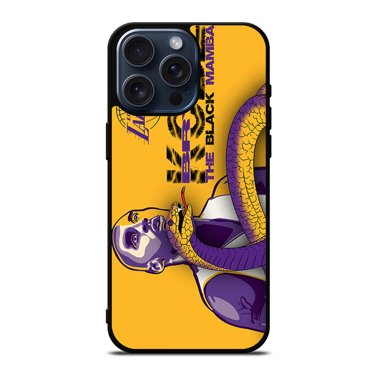 KOBE BRYANT THE BLACK MAMBA 1 iPhone 15 Pro Max Case Cover