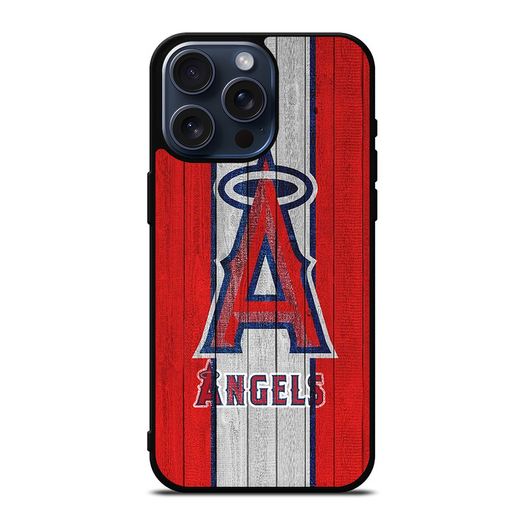 LOS ANGELES ANGELS WOODEN LOGO iPhone 15 Pro Max Case Cover
