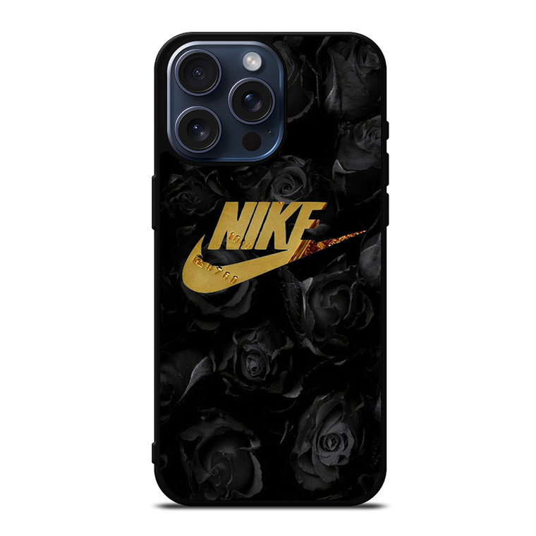 NIKE GOLD FLOWER iPhone 15 Pro Max Case Cover NIKE GOLD FLOWER iPhone 15 Pro Max Case Cover