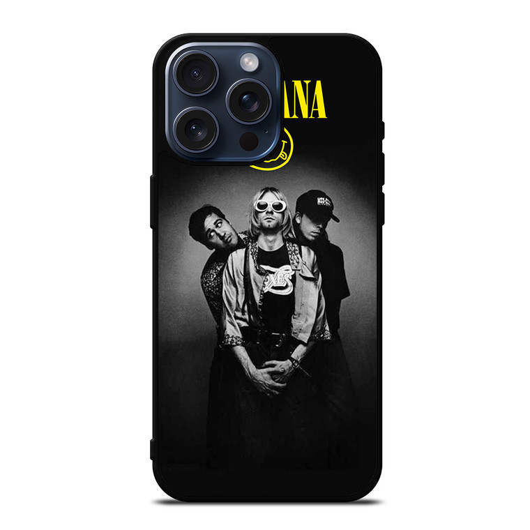 NIRVANA ROCK BAND iPhone 15 Pro Max Case Cover