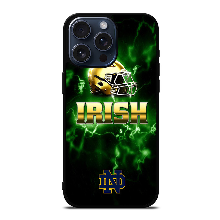 NOTRE DAME ND GREEN iPhone 15 Pro Max Case Cover