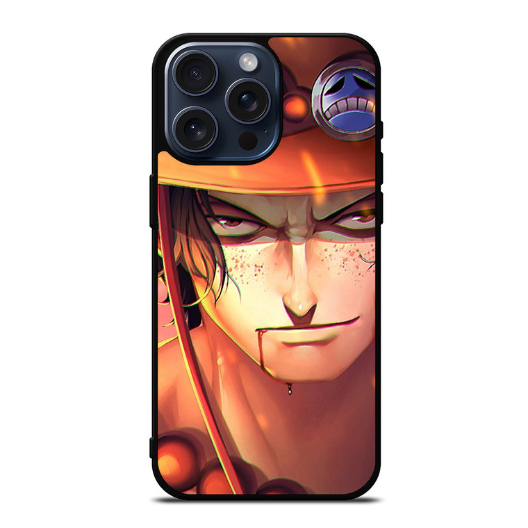 ONE PIECE ACE FACE iPhone 15 Pro Max Case Cover