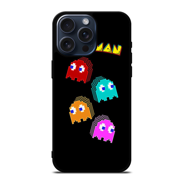 PAC MAN GHOST CHARACTER iPhone 15 Pro Max Case Cover