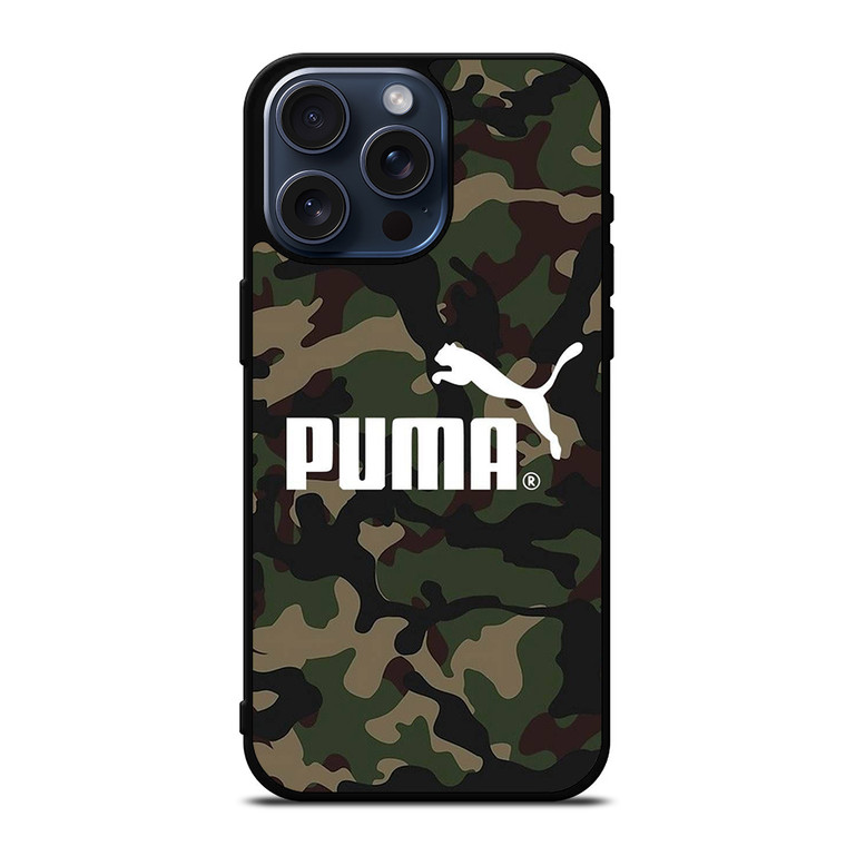 PUMA CAMO LOGO iPhone 15 Pro Max Case Cover
