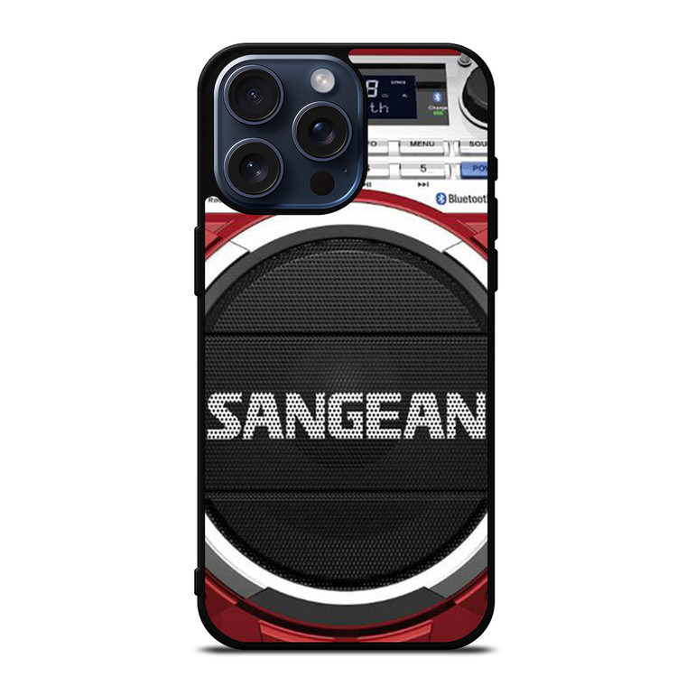 SANGEAN RED RADIO SPEAKER iPhone 15 Pro Max Case Cover