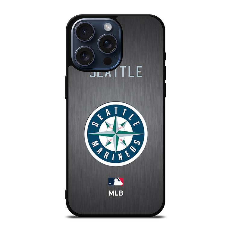SEATTLE MARINERS MLB LOGO 2 iPhone 15 Pro Max Case Cover SEATTLE MARINERS MLB LOGO 2 iPhone 15 Pro Max Case Cover