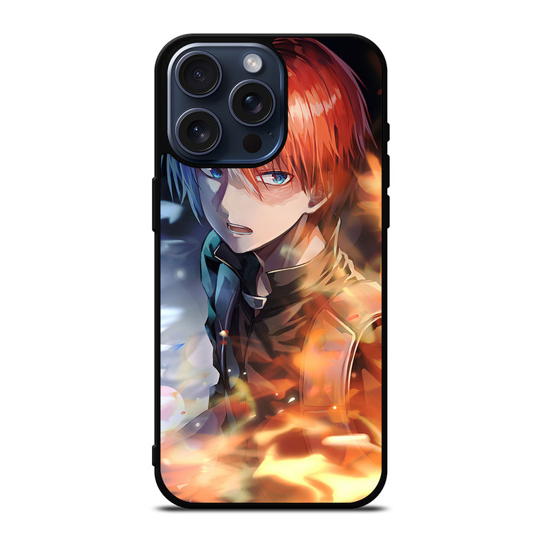 SHOTO TODOROKI FACE MY HERO ACADEMIA iPhone 15 Pro Max Case Cover