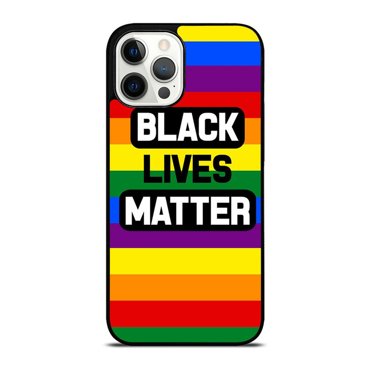 BLACK LIVES MATTER RAINBOW iPhone 12 Pro Max Case Cover