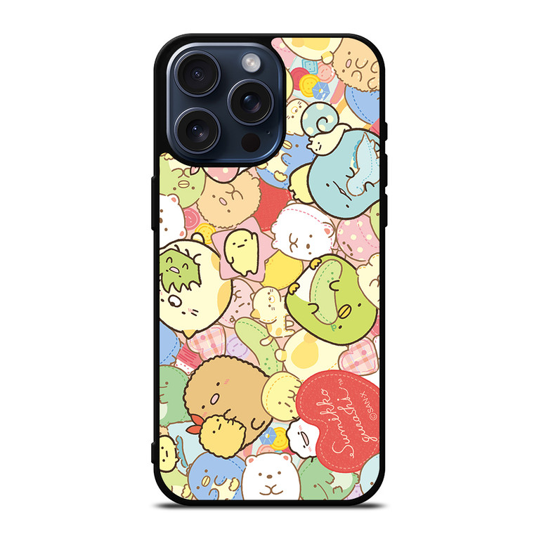 SUMIKKO GURASHI PATTERN iPhone 15 Pro Max Case Cover