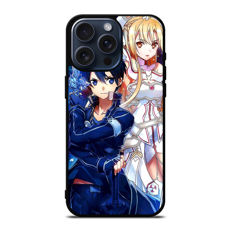 SWORD ART ONLINE KIRITO AND ASUNA 3 iPhone 15 Pro Max Case Cover