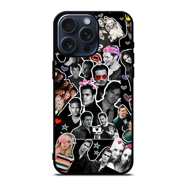 THE VAMPIRE DIARIES COLLAGE iPhone 15 Pro Max Case Cover