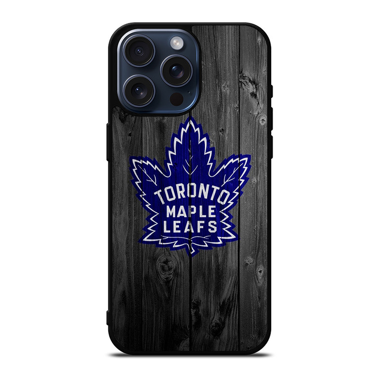 TORONTO MAPLE LEAFS WOODEN iPhone 15 Pro Max Case Cover
