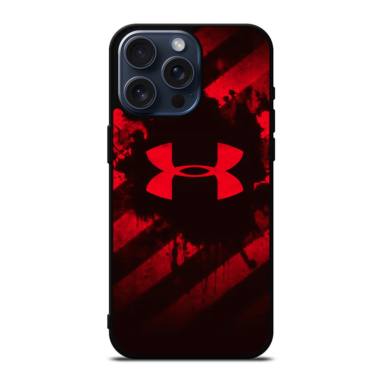 UNDER ARMOUR RED iPhone 15 Pro Max Case Cover UNDER ARMOUR RED iPhone 15 Pro Max Case Cover