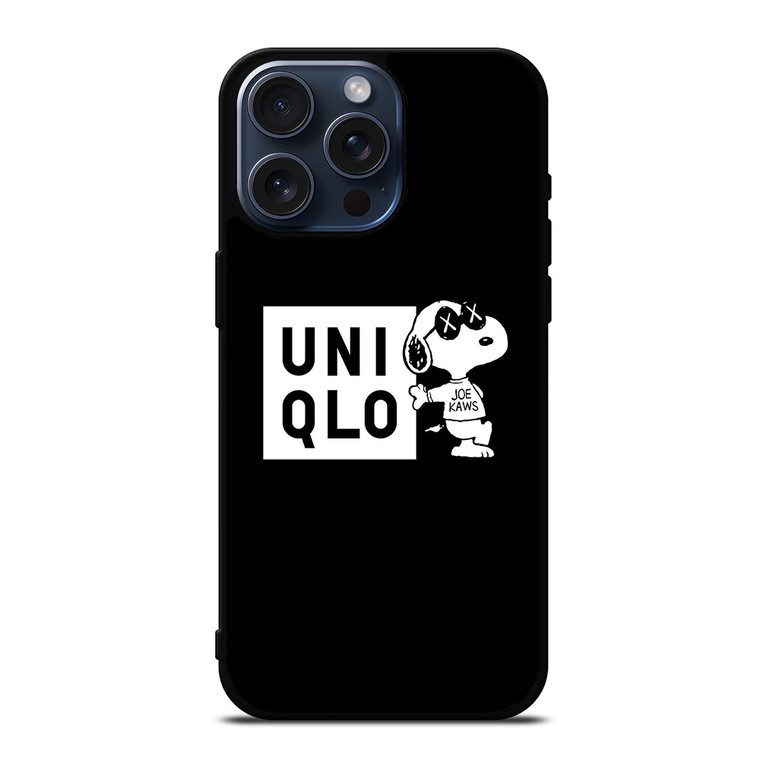 UNIQLO SNOOPY LOGO iPhone 15 Pro Max Case Cover