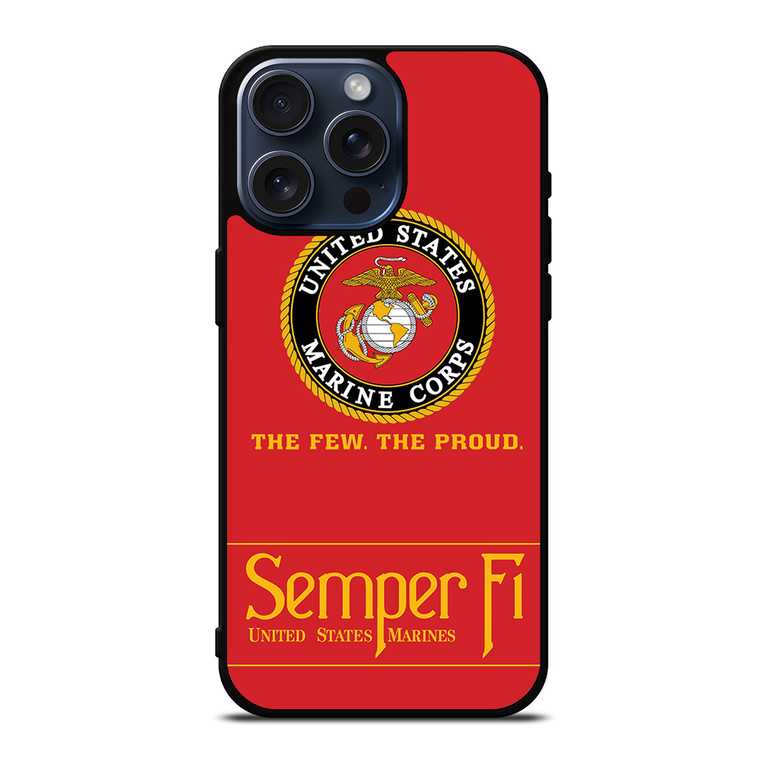 USMC MARINE SEMPER FI 2 iPhone 15 Pro Max Case Cover
