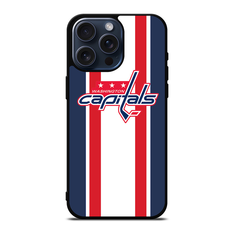 WASHINGTON CAPITALS STRIPE iPhone 15 Pro Max Case Cover