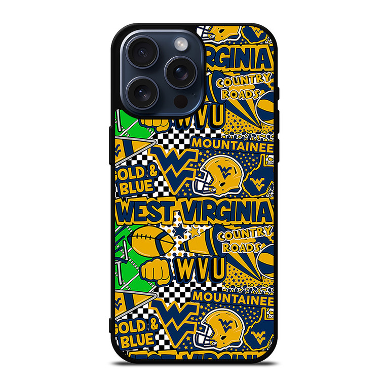 WEST VIRGINIA MOUNTAINEERS COLLAGE iPhone 15 Pro Max Case Cover