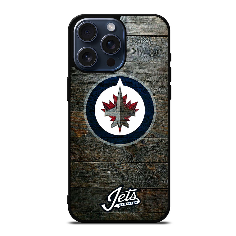 WINNIPEG JETS WOODEN iPhone 15 Pro Max Case Cover WINNIPEG JETS WOODEN iPhone 15 Pro Max Case Cover