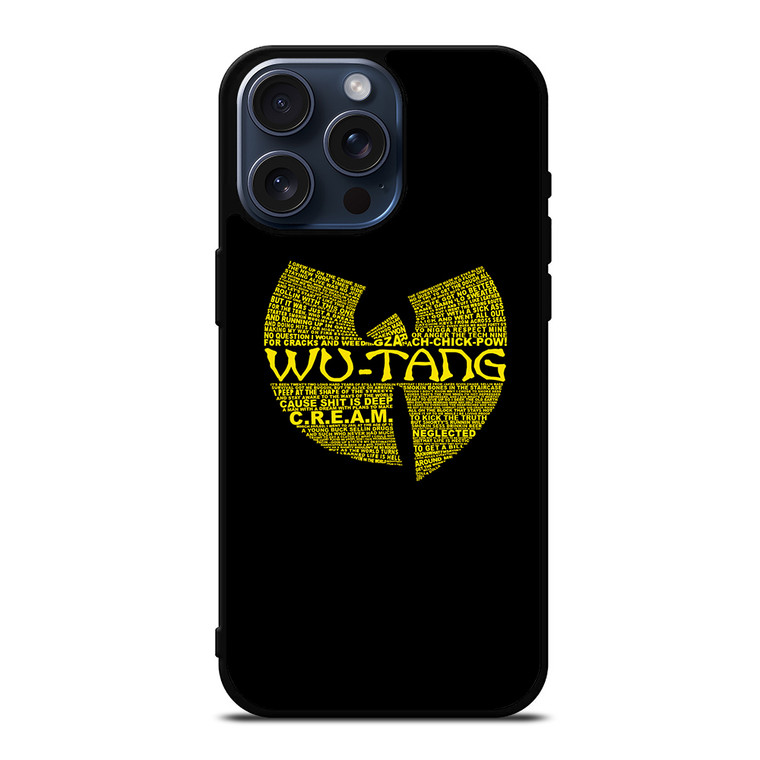 WU TANG CLAN HIP HOP iPhone 15 Pro Max Case Cover