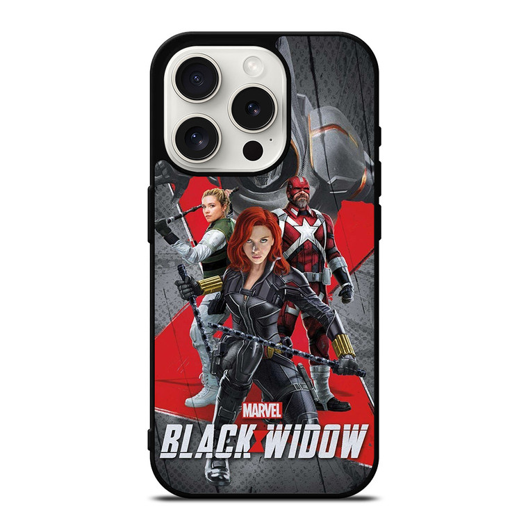 BLACK WIDOW AVENGERS HERO iPhone 15 Pro Case Cover