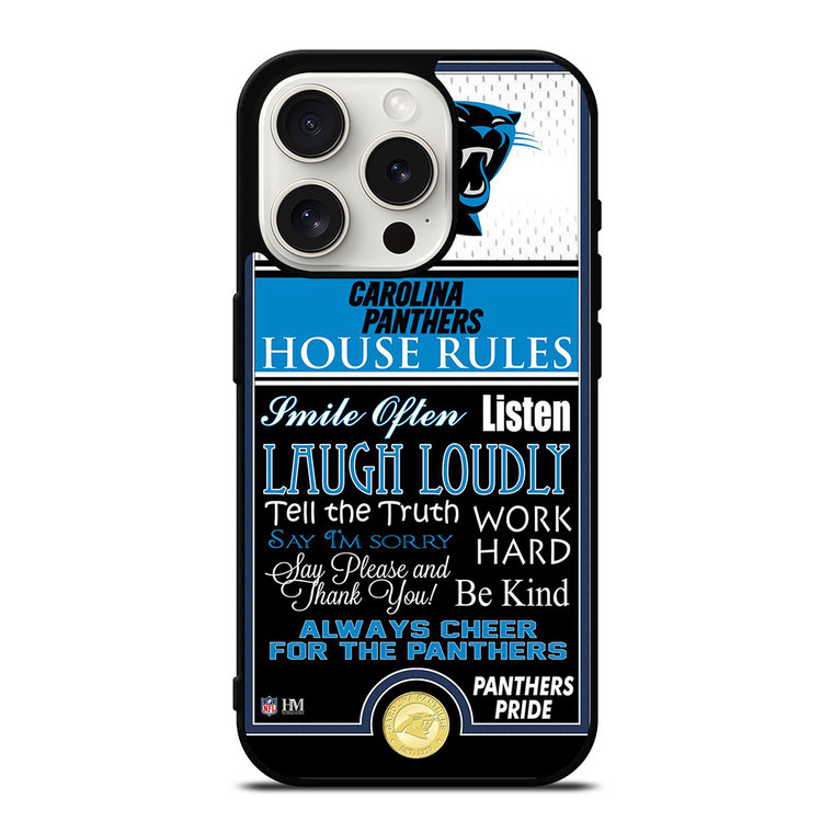 CAROLINA PANTHERS PRIDE iPhone 15 Pro Case Cover