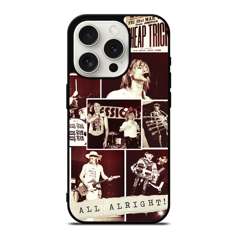 CHEAP TRICK BAND COLLAGE iPhone 15 Pro Case Cover