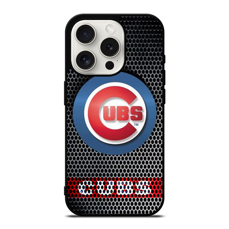 CHICAGO CUBS METAL LOGO iPhone 15 Pro Case Cover