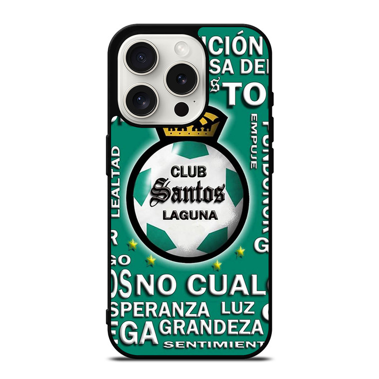 CLUB SANTOS LAGUNA FOOTBALL LOGO 2 iPhone 15 Pro Case Cover