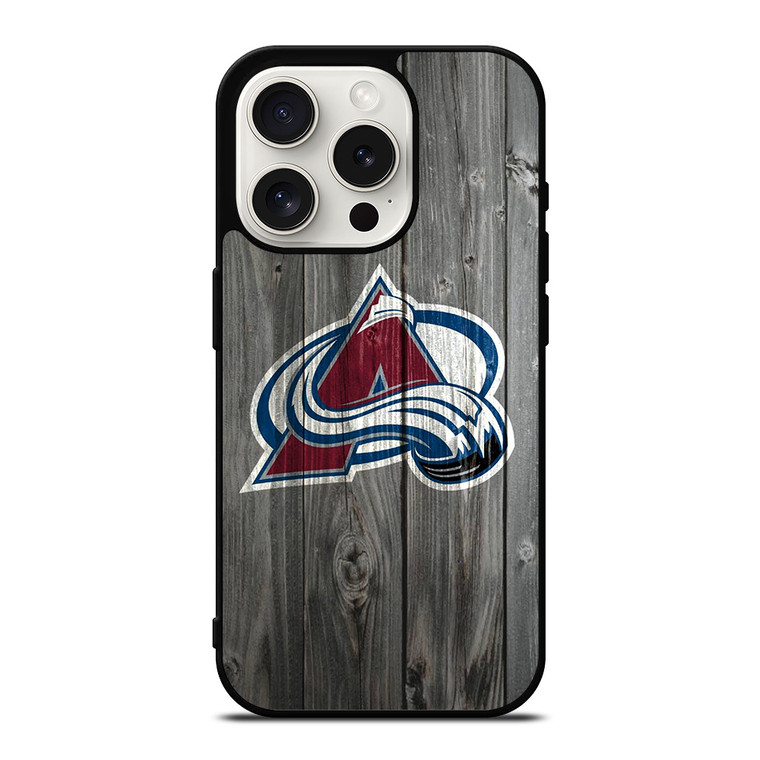 COLORADO AVALANCHE WOODEN iPhone 15 Pro Case Cover