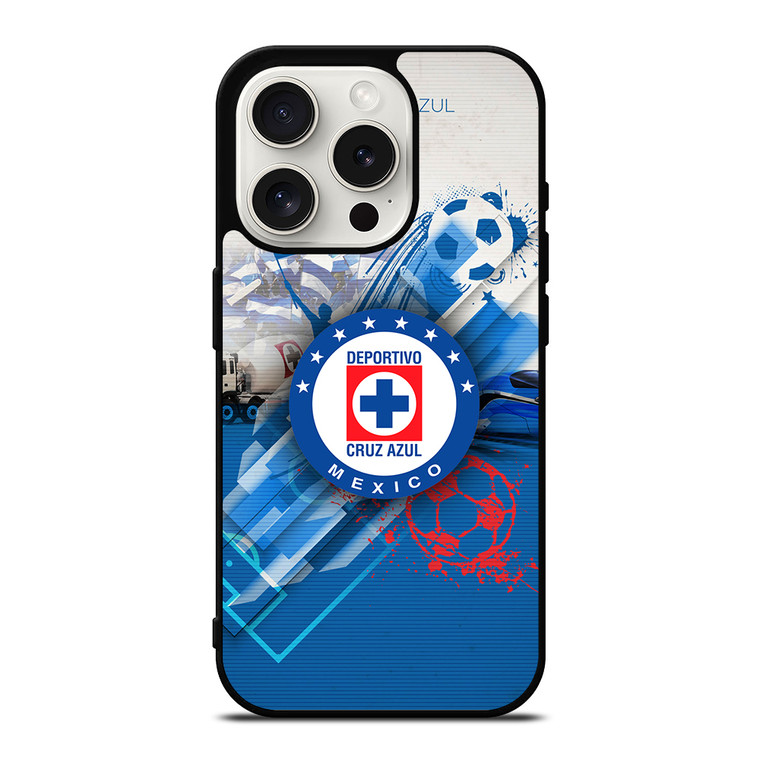 CRUZ AZUL DEPORTIVO LOGO iPhone 15 Pro Case Cover