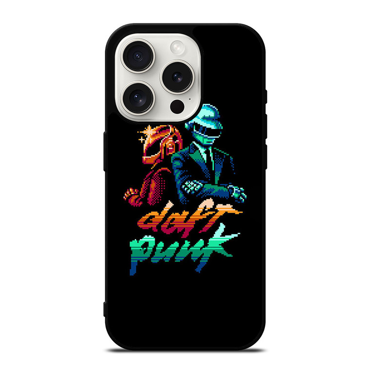 DAFT PUNK 8 BIT iPhone 15 Pro Case Cover