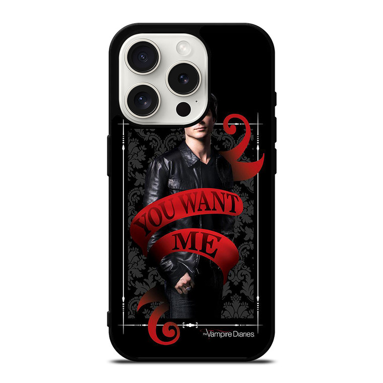 DAMON SALVATORE VAMPIRE DIARIES iPhone 15 Pro Case Cover