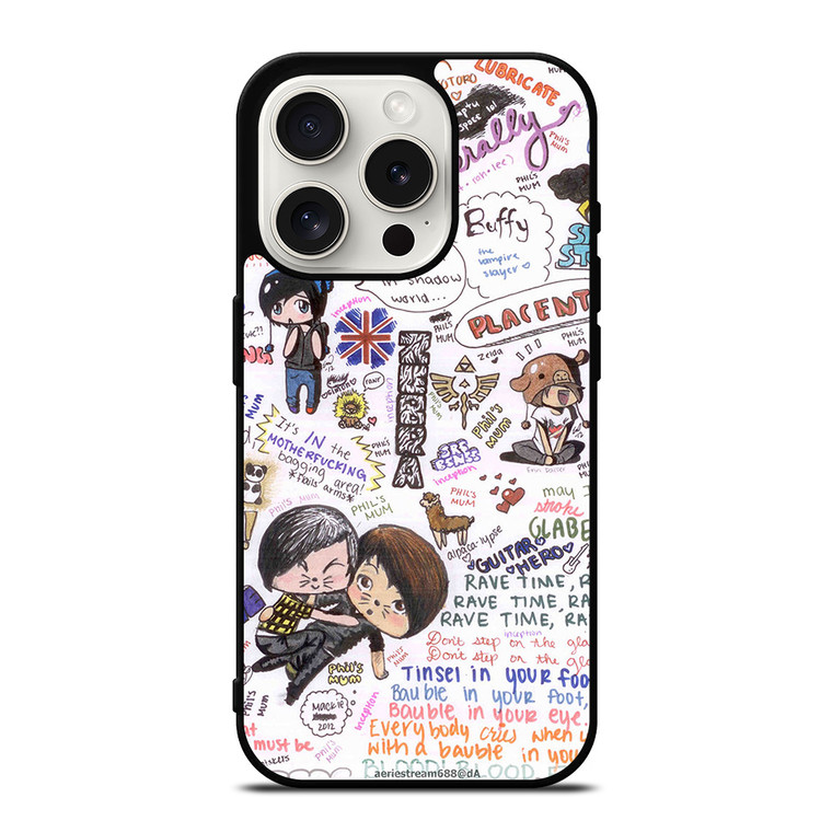 DAN AND PHIL QUOTES iPhone 15 Pro Case Cover