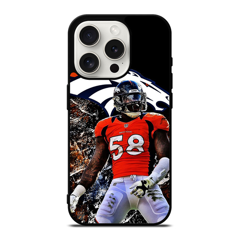 DENVER BRONCOS VON MILLER iPhone 15 Pro Case Cover