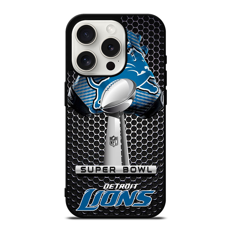 DETROIT LIONS SUPER BOWL iPhone 15 Pro Case Cover