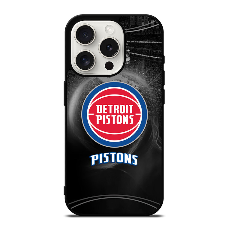 DETROIT PISTONS NBA LOGO iPhone 15 Pro Case Cover