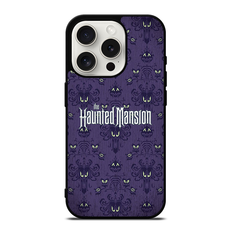 DISNEY HAUNTED MANSION PATTERN LOGO iPhone 15 Pro Case Cover