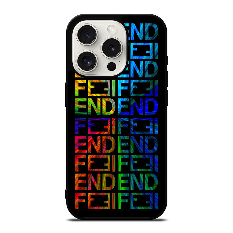 FENDI COLORED iPhone 15 Pro Case Cover