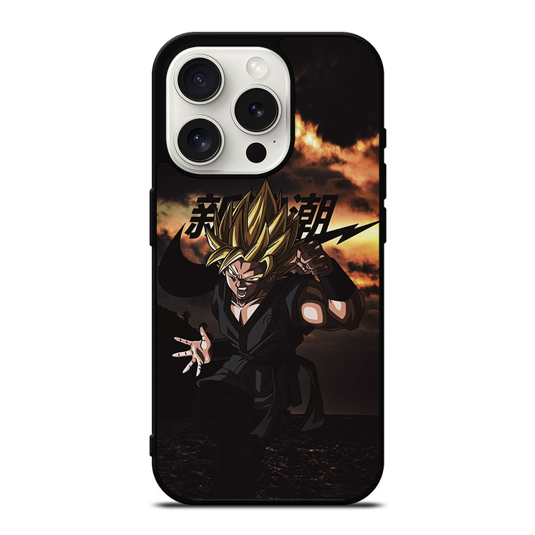 GOKU SUPER SAIYAN NIKE iPhone 15 Pro Case Cover GOKU SUPER SAIYAN NIKE iPhone 15 Pro Case Cover