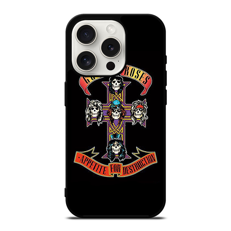GUNS N' ROSES APPETITE LOGO iPhone 15 Pro Case Cover