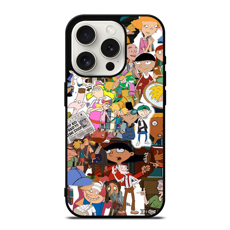 HEY ARNOLD COLLAGE iPhone 15 Pro Case Cover