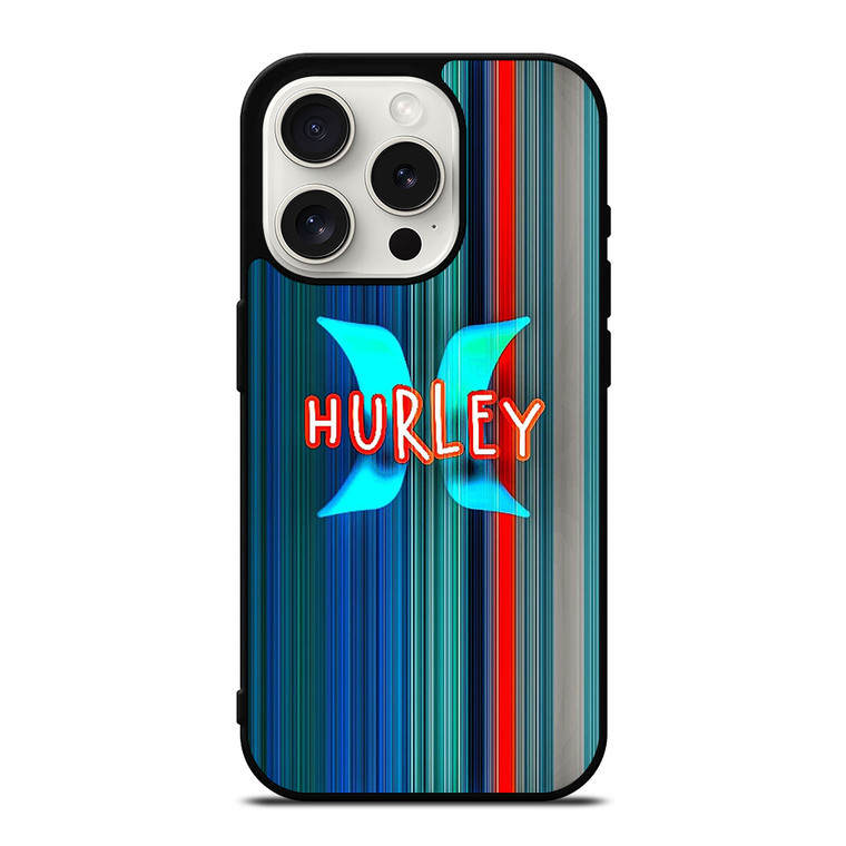 HURLEY STRIPE LOGO iPhone 15 Pro Case Cover