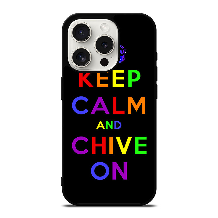 KEEP CALM AND CHIVE ON 1 iPhone 15 Pro Case Cover