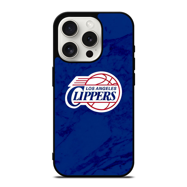 LOS ANGELES CLIPPERS MARBLE LOGO iPhone 15 Pro Case Cover