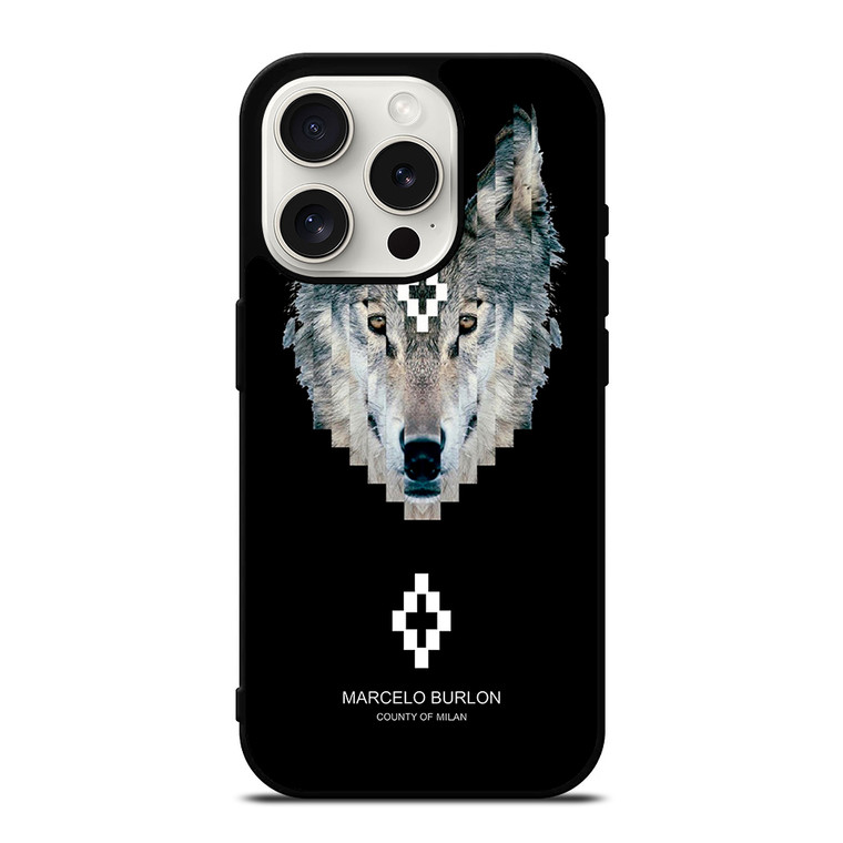 MARCELO BURLON WOLF iPhone 15 Pro Case Cover