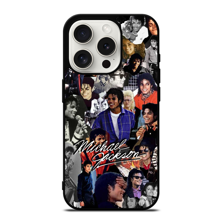 MICHAEL JACKSON COLLAGE iPhone 15 Pro Case Cover