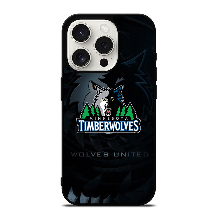 MINNESOTA TIMBERWOLVES ICON iPhone 15 Pro Case Cover