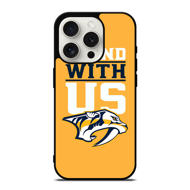 NASHVILLE PREDATORS STAND WITH US iPhone 15 Pro Case Cover
