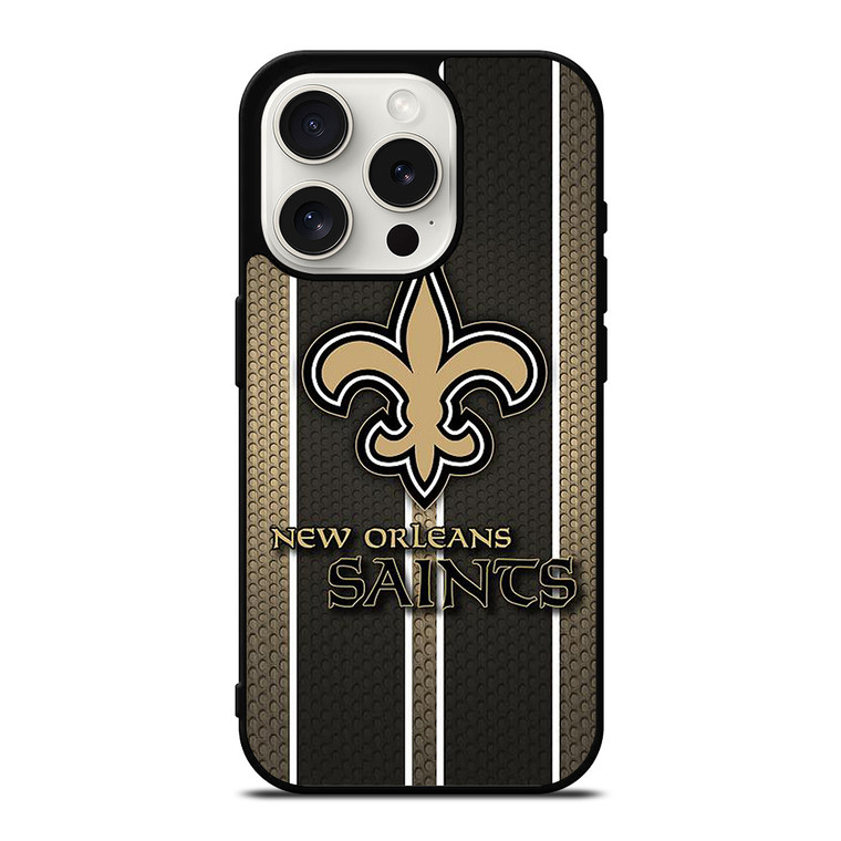 NEW ORLEANS SAINTS STRIPE iPhone 15 Pro Case Cover